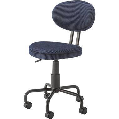AZUMAYA(東谷) デスクチェア コーデュロイ 昇降機能 ブルー｜KGI-109CBL(4985155215751)