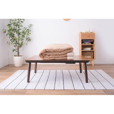 【メーカー直送】東谷 KK-142KH 薄掛けコタツ布団 長方形（カーキ） Azumaya AZUMAYA(東谷) 薄掛コタツ布団 長方形 コーデュロイ ボア カーキ｜KK