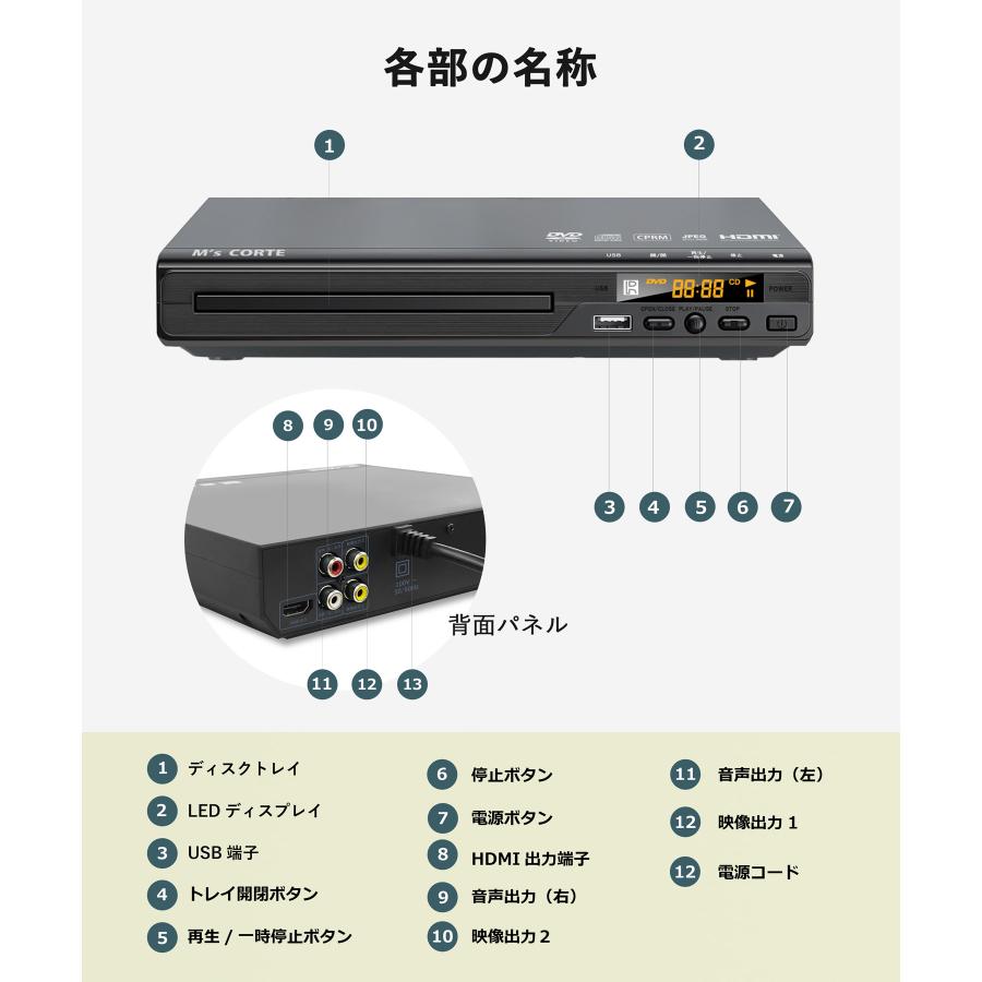 新発売＞ダイニチ電子 M's Corte 高画質 HDMI端子搭載DVD