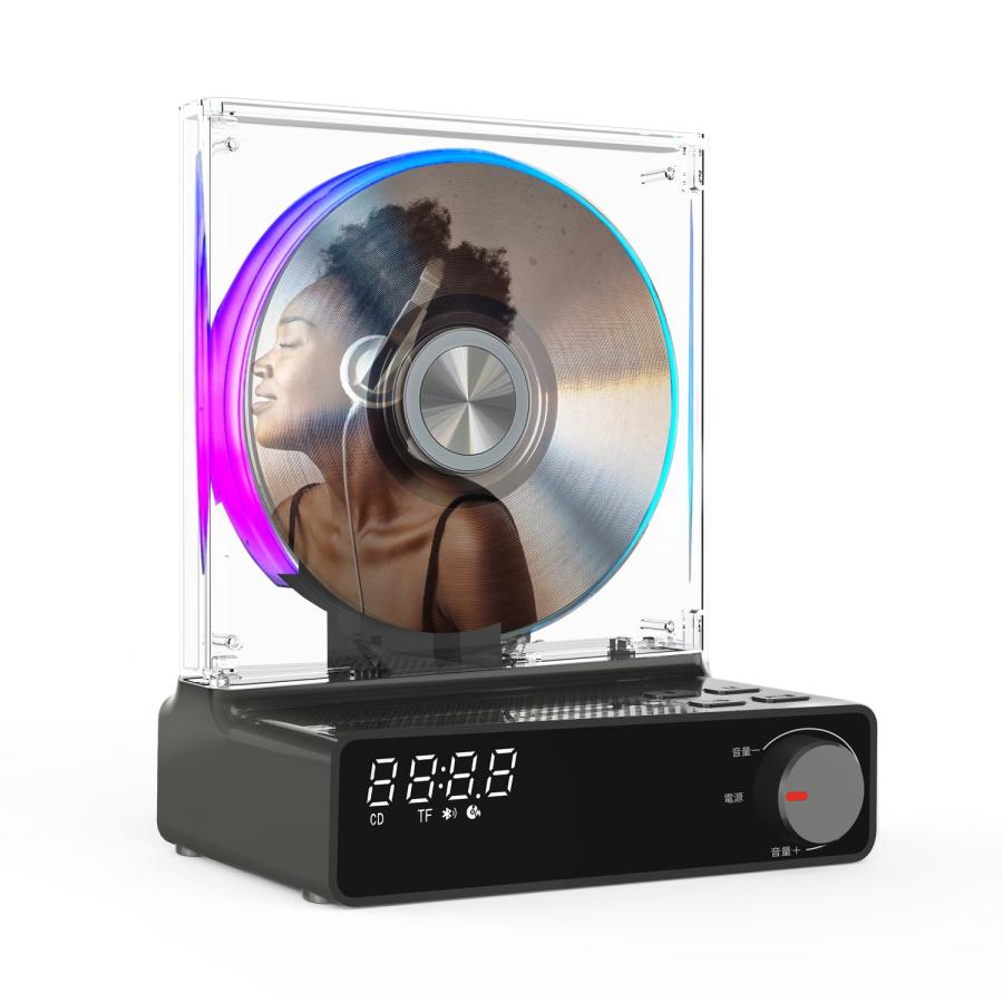 ダイニチ電子 国内メーカー M's CORTE CDプレーヤーBluetooth 送受信 スピーカー Type-C イヤホン端子 録音機能 LED 多機能 PSE認証 技適認証|MVC-D02W|MVC-D02G |  | 02