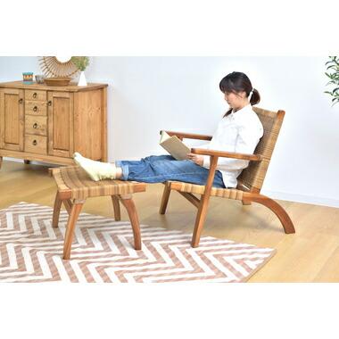 AZUMAYA(東谷)アームチェア&オットマン｜NRS-423 : Wishop Yahoo!店