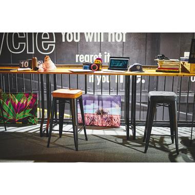 AZUMAYA(東谷) スタッキング ハイスツール スチール ソフトレザー キャメル｜PC-252CA(4985155203314) |  | 01