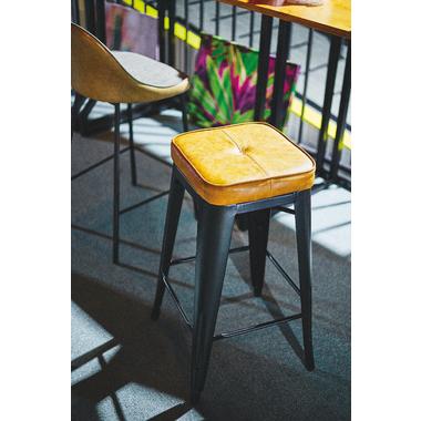 AZUMAYA(東谷) スタッキング ハイスツール スチール ソフトレザー キャメル｜PC-252CA(4985155203314) |  | 03