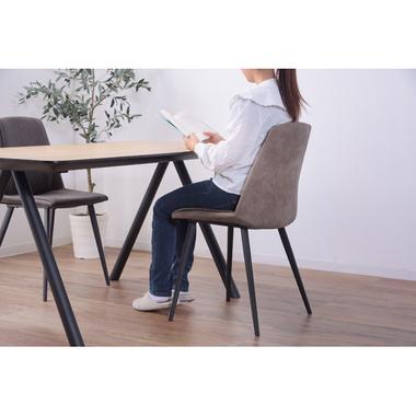 AZUMAYA(東谷) ラルジュ チェア ライトグレー｜PC-360LGY