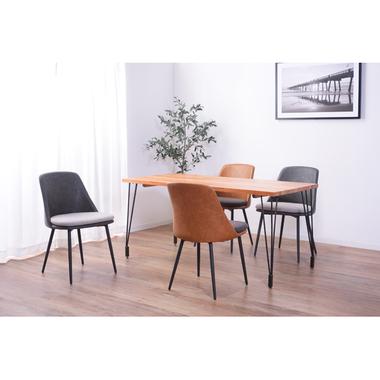 AZUMAYA(東谷) アファブル ダイニングチェア ダークグレー｜PC-362DGY