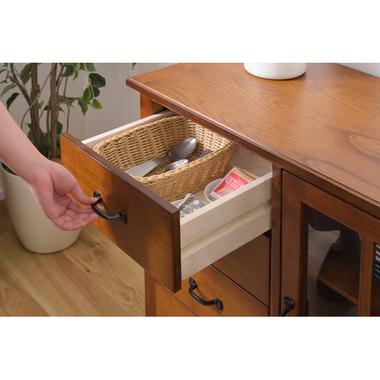 AZUMAYA(東谷) ティンバー キャビネット 引出し4杯 天然木｜PM