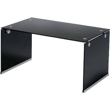 AZUMAYA(東谷) ガラステーブルS W76cm ブラック｜PT-28BK(4985155109715)