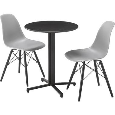 AZUMAYA(東谷) カフェテーブル ラウンドテーブル スチール レッド｜PT