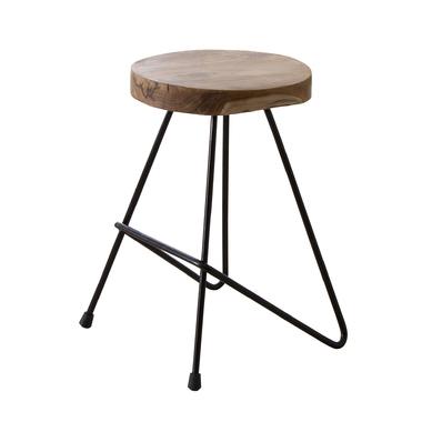 AZUMAYA(東谷) スツール 木製 無垢材 アイアン｜TTF-903A(4985155184767)