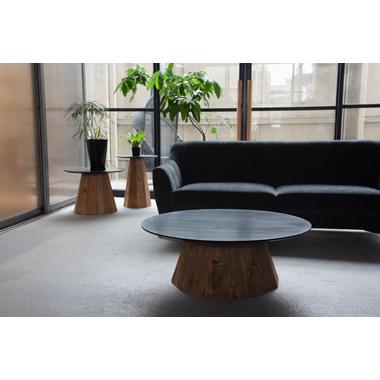 AZUMAYA(東谷) ラウンドテーブル Lサイズ センターテーブル 北欧 木製