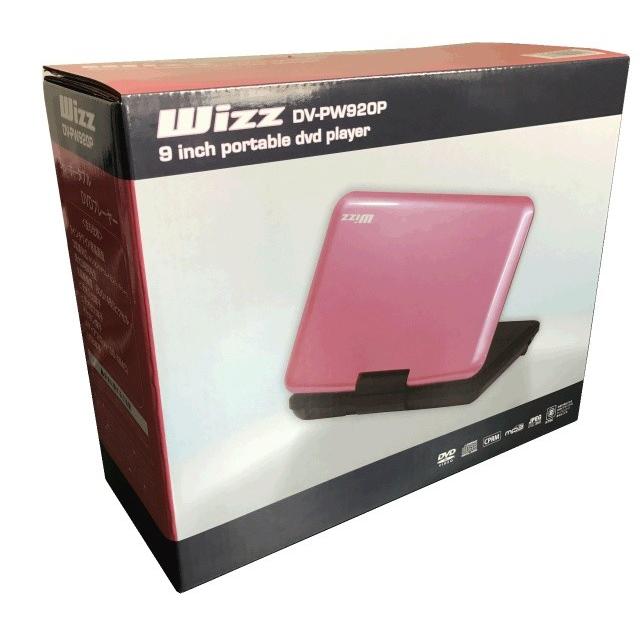 Wizz 9インチポータブルDVDプレーヤー(ピンク)|DV-PW920P Wizz 9インチポータブルDVDプレーヤー(ピンク)|DV-PW920P
