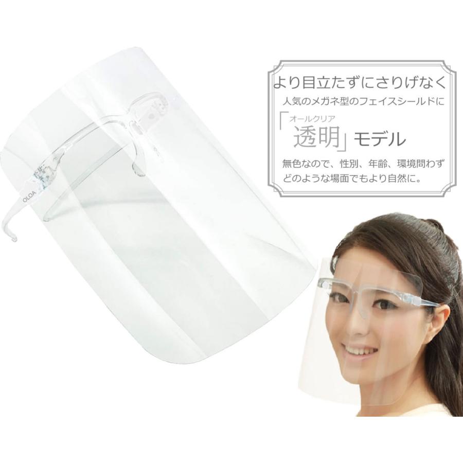 5個：ブルー】[全国送料無料] フェイスシールド 可動式 開閉式