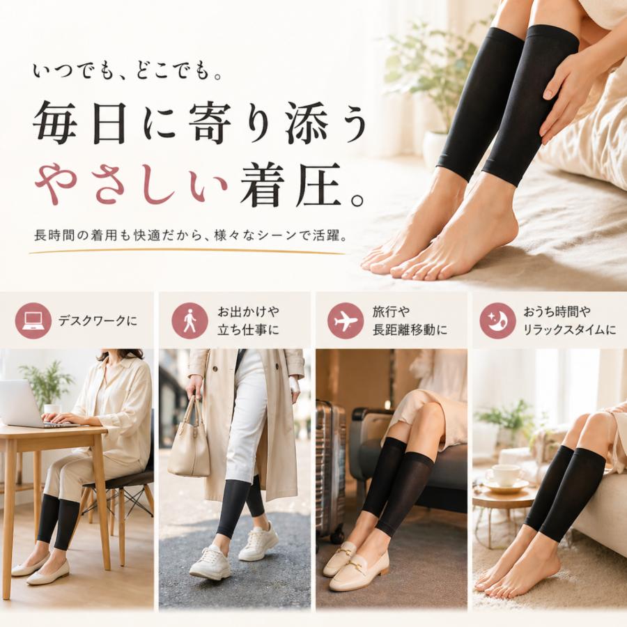 ふくらはぎ サポーター 2枚セットちょうどいい 強すぎない 着圧 むくみ