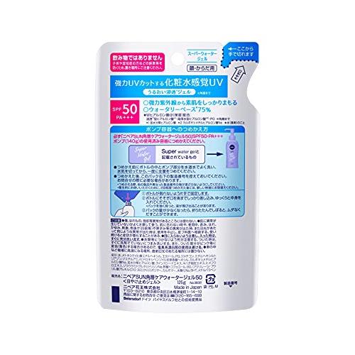 ニベアサン プロテクトウォータージェル SPF50/PA+++ つめかえ用 125g｜wisterialal｜02