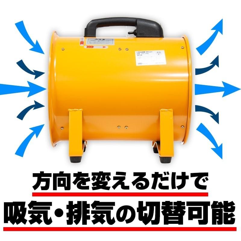 送風機 業務用 小型 300mm + ダクトホース5m セット ポータブル 送風機 業務用 小型 300mm + ダクトホース5m セット ポータブル