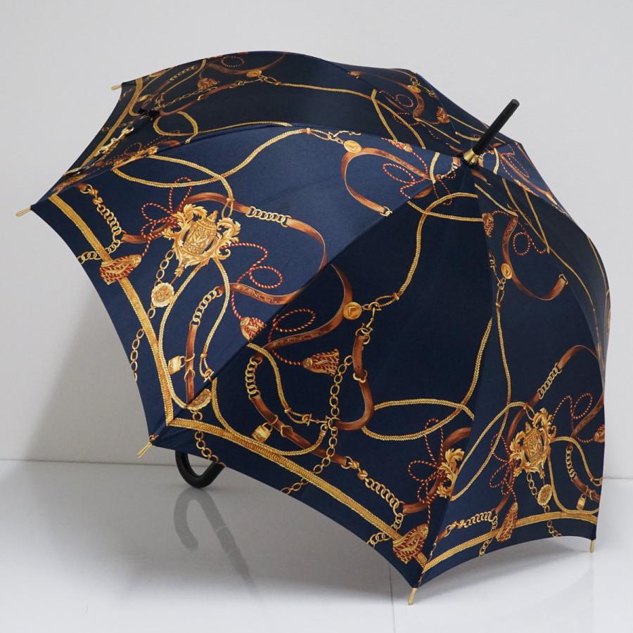 LANCEL ランセル 傘 USED品 ネイビー ベルト柄 エレガント 60cm A2412