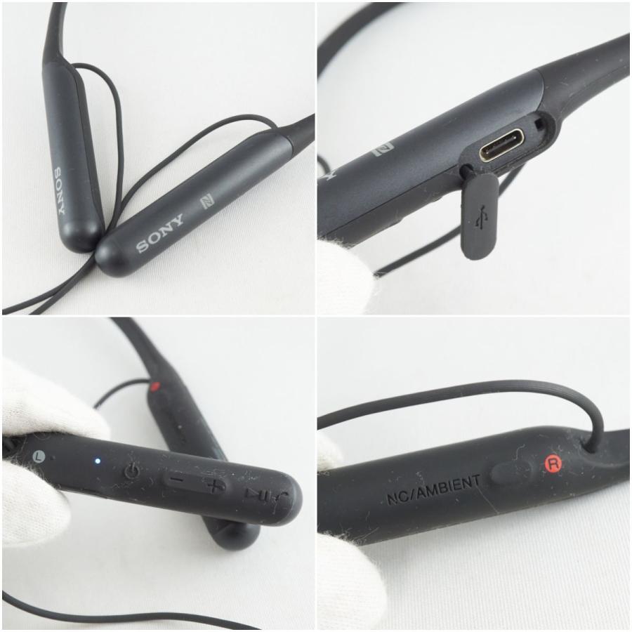 SONY ソニー WI-C600N ワイヤレスイヤホン USED美品 ノイズキャンセリング ブラック 外音取込 マイク NFC Bluetooth 完動品 V4627｜wit-yshop｜03