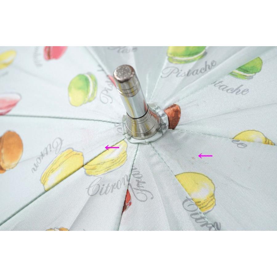 傘 LADUREE ラデュレ USED品 マカロン ライトグリーン グラス骨