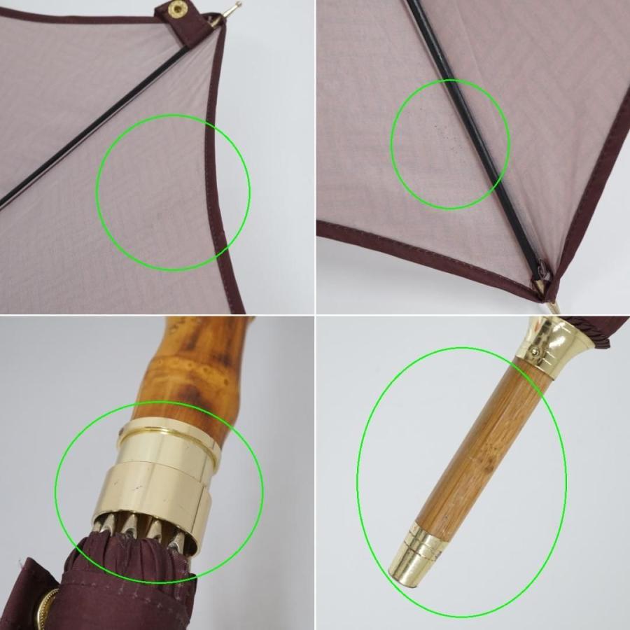 傘 HOKUSAI GRAPHIC 北斎グラフィック USED美品 天然竹蝙蝠傘 臙脂