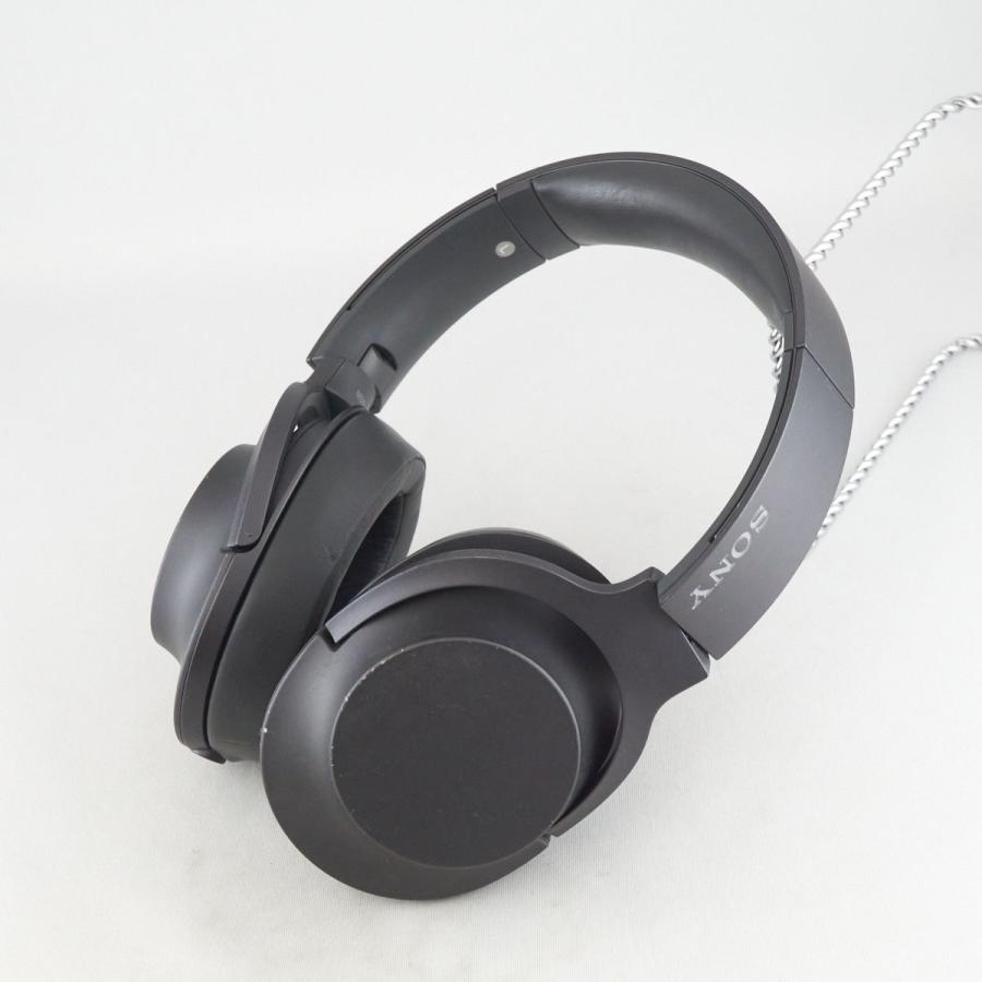 SONY ソニー h.ear on 2 MDR-H600A ステレオヘッドホン USED美品 本体のみ グレイッシュブラック 有線 ハイレゾ