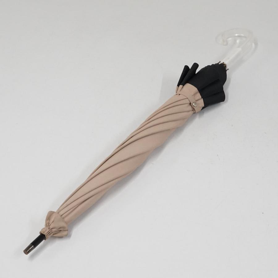 サンバリア100 完全遮光日傘 USED品 Mサイズ ピンク ブラック コンビ