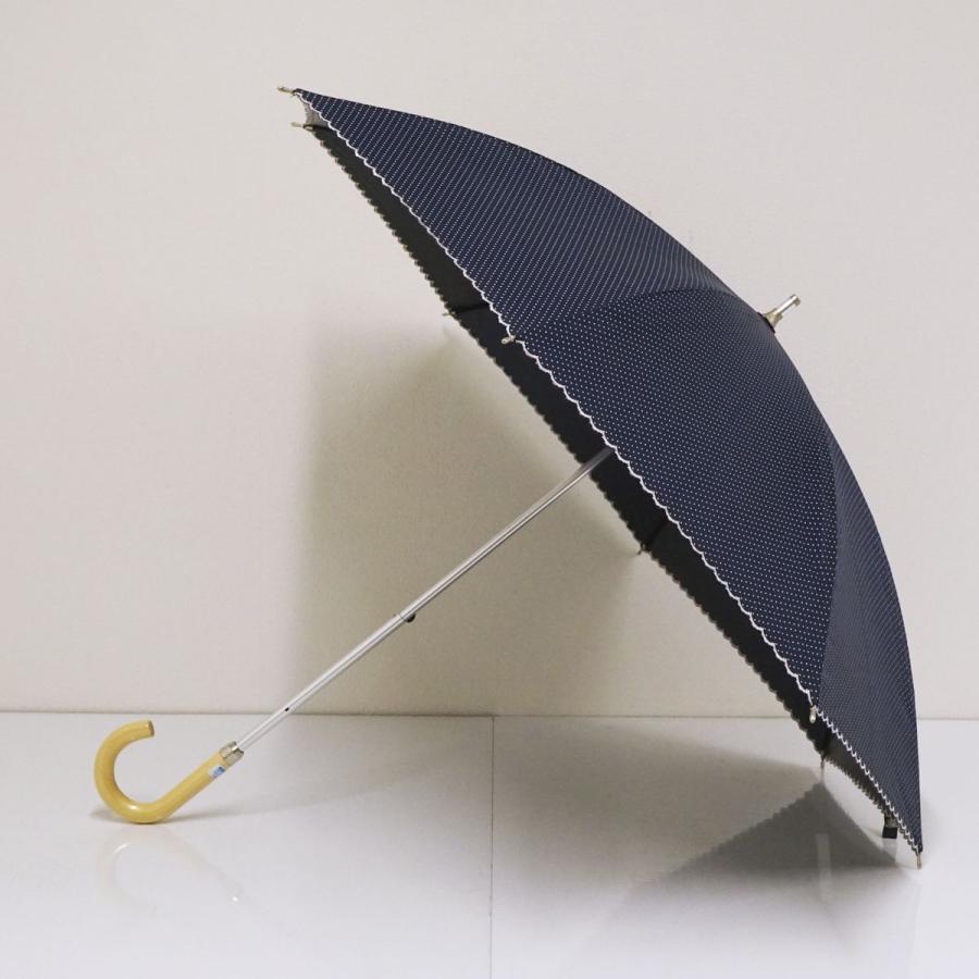 新品ニナリッチ 晴雨兼用日傘 ネイビー レース スカラップ刺繍日傘雨傘