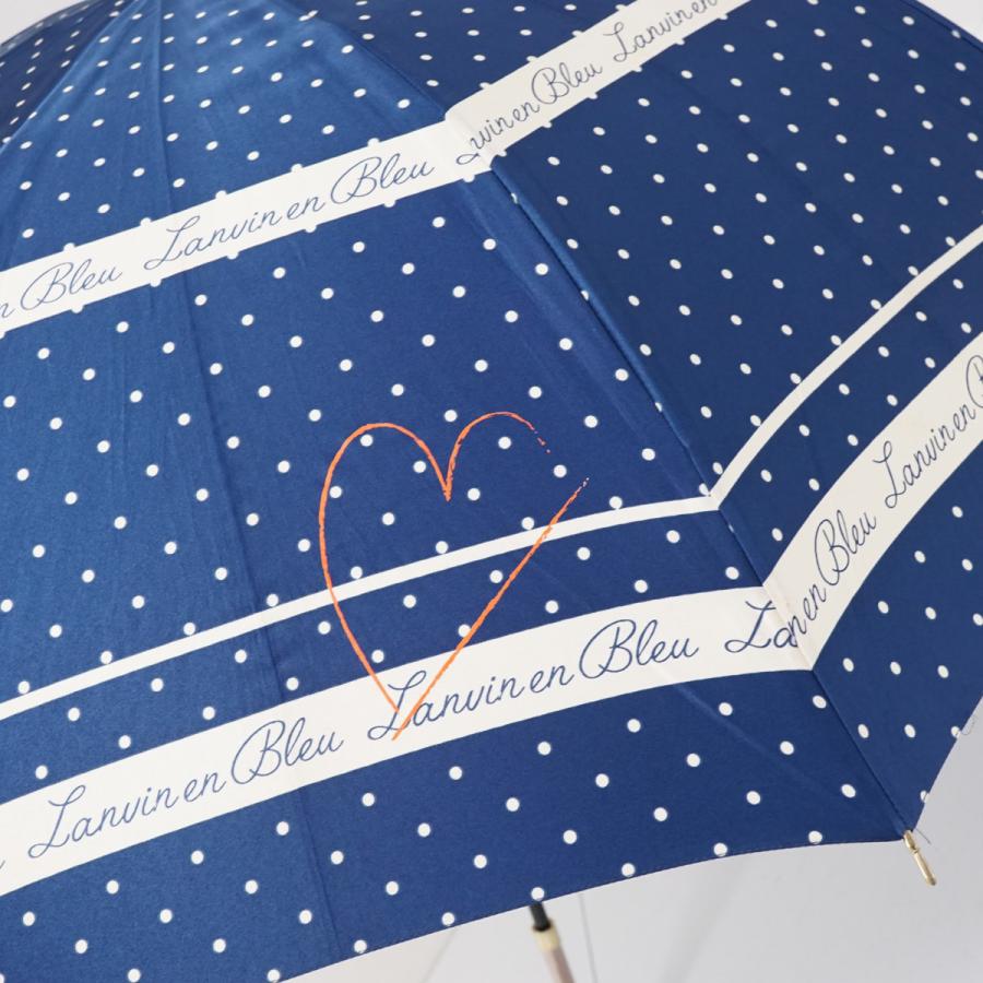LANVIN en Bleu 傘 ランバンオンブルー USED品 ドット＆ハート