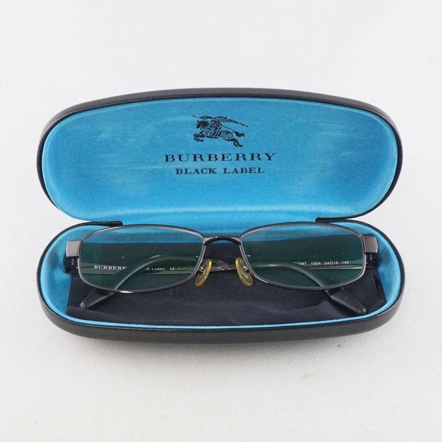 BURBERRY BLACK LABEL 眼鏡 バーバリー USED美品 BC5039T スクエア 