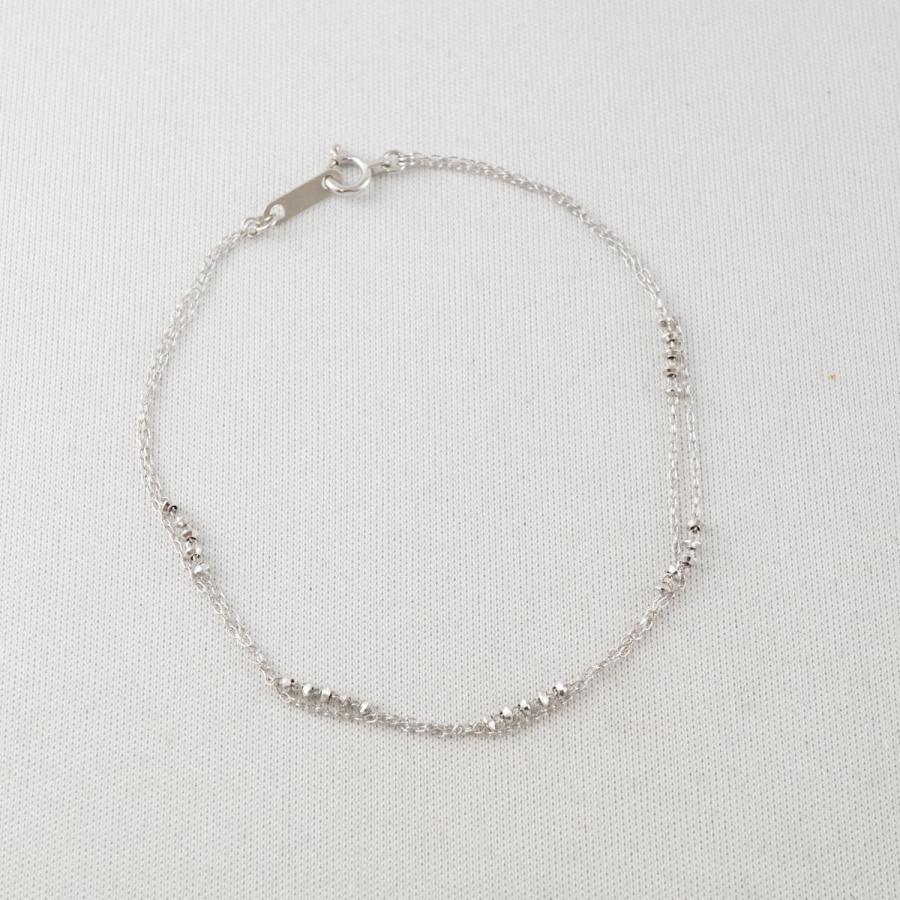 TAKE UP テイクアップ ブレスレット USED美品 K18WG 2連 アクセサリー 