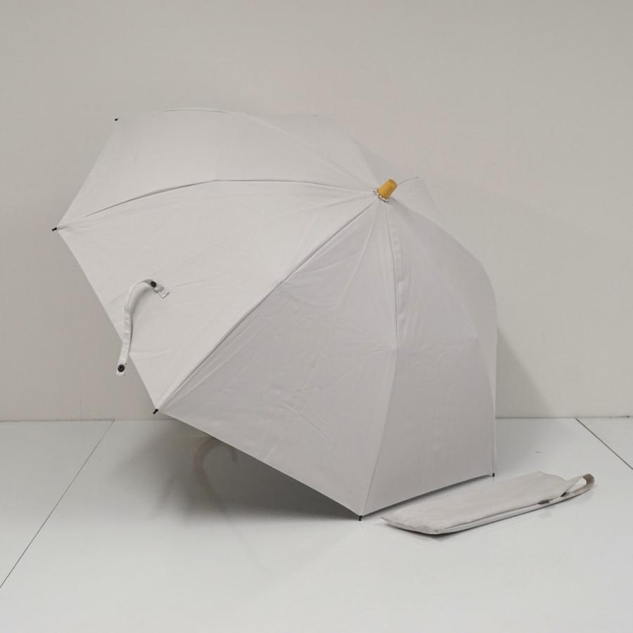 サンバリア100 完全遮光折日傘 USED美品 2段折 無地 シンプル ホワイト