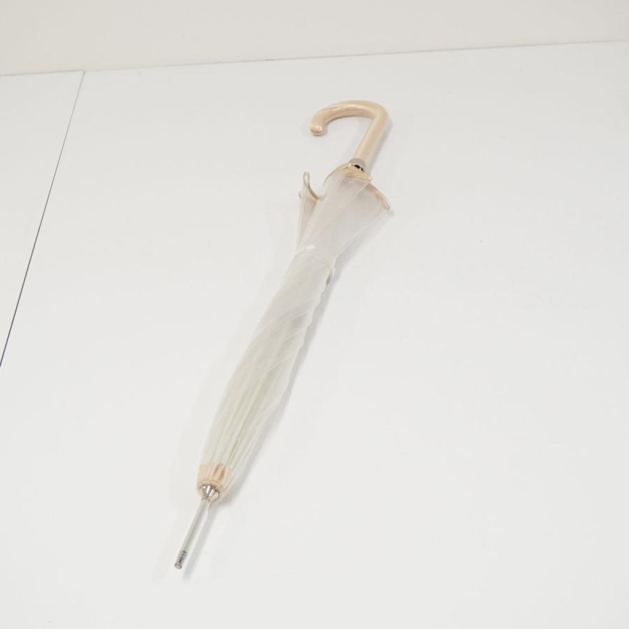高級ビニール傘 White ROSE ホワイトローズ USED美品 縁結 (えんゆう