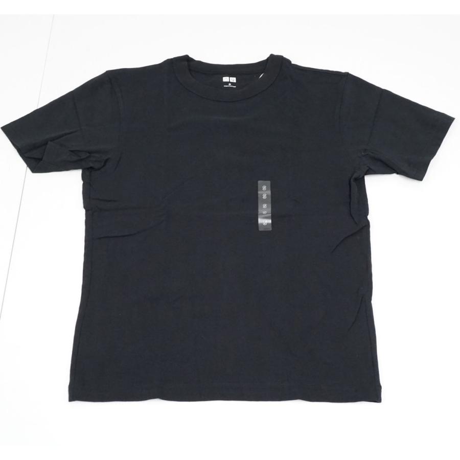 UNIQLO ユニクロ クルーネックTシャツ 新品 2枚セット Sサイズ 半袖 ホワイト ブラック 46586 ユニセックス 綿100％ X5329｜wit-yshop｜02