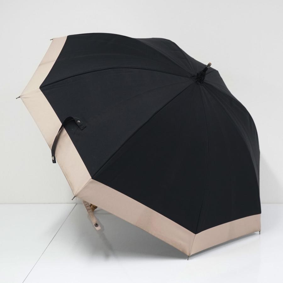 日傘 サンバリア100 完全遮光日傘 USED美品 ブラック ピンク コンビ M