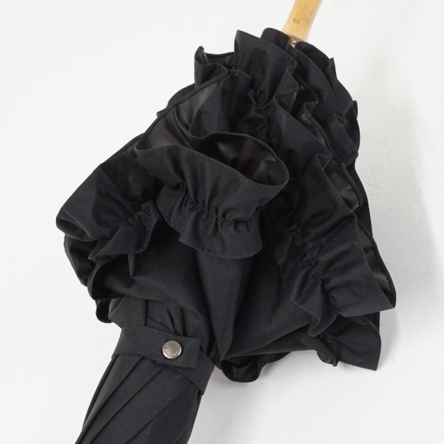 完全遮光 日傘 サンバリア100 USED美品 ブラック フリル UVカット 遮熱