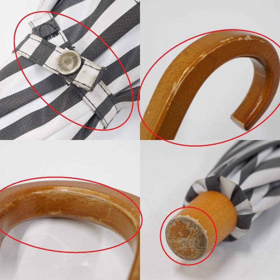 サンバリア100 完全遮光折りたたみ日傘 USED美品 2段折 コンビ 白黒
