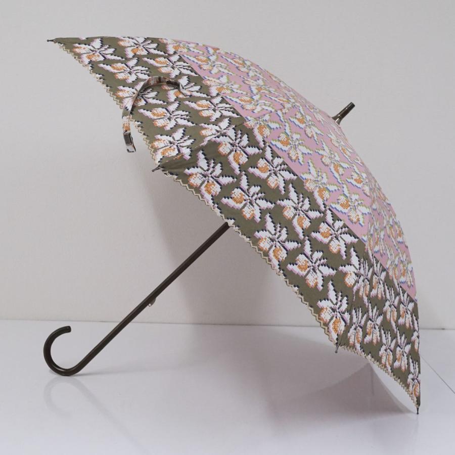日傘 EPICE エピス 晴雨兼用日傘 USED美品 アート フラワー ピンク