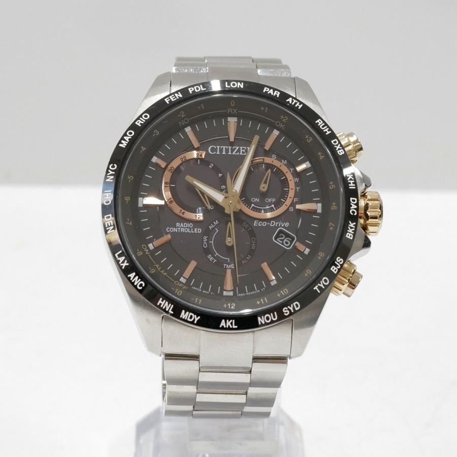 CITIZEN メンズ 腕時計 USED美品 エコドライブ 電波ソーラー CITIZEN メンズ 腕時計 USED美品 エコドライブ 電波ソーラー