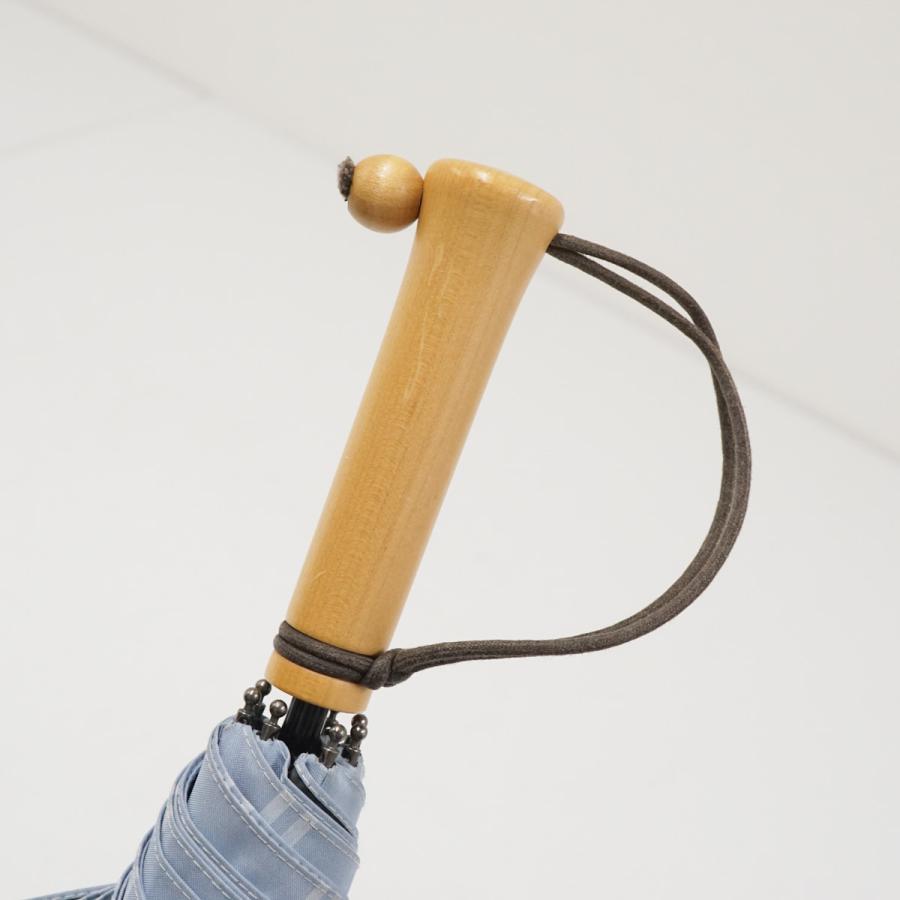 完全遮光日傘 サンバリア100 USED品 Sサイズ チェック ブルー