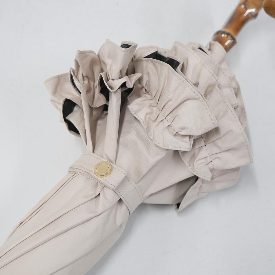 未使用　アントゥーレ　untule 長傘Sフリル　アイボリー 完全遮光日傘 untule アントゥーレ USED品 Sサイズ アイボリー フリル