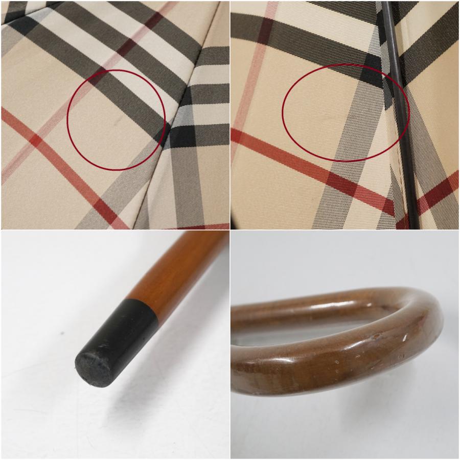 BURBERRY（バーバリー） 高級傘 USED美品 チェック 定番柄 ライト