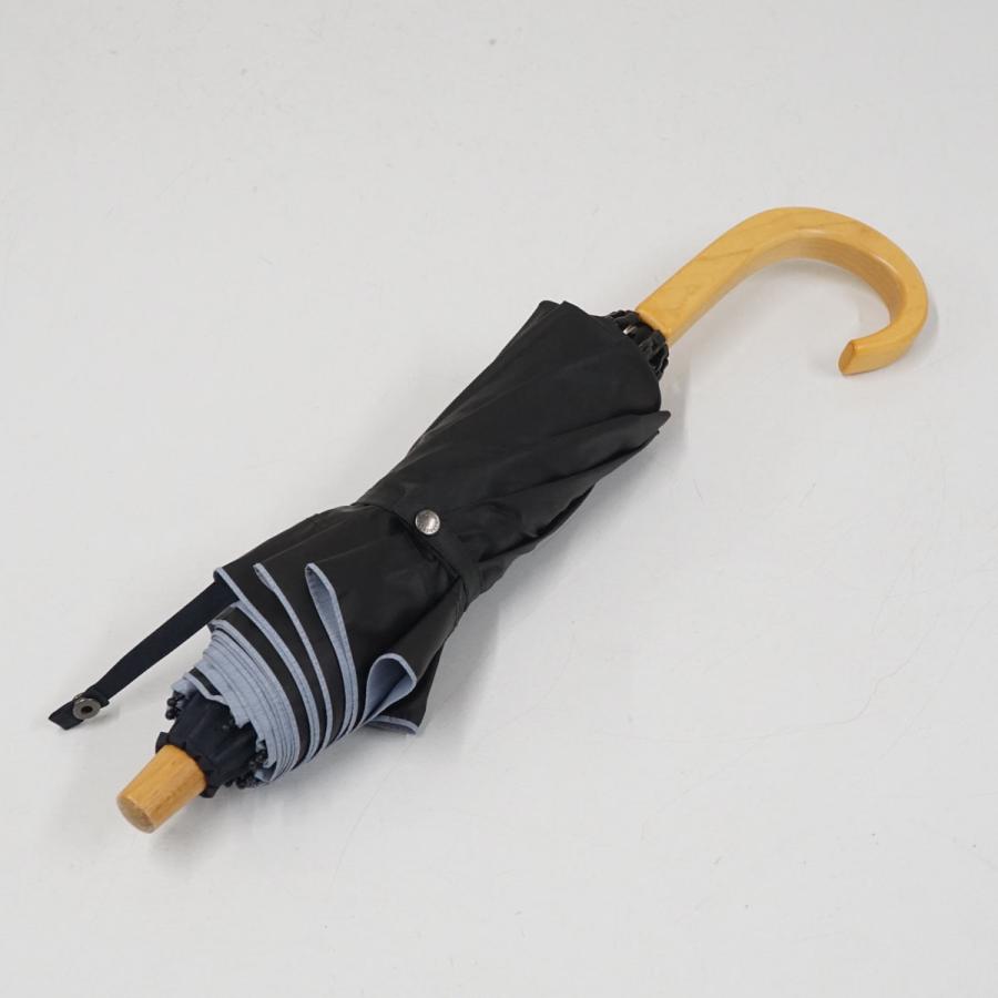 サンバリア100 完全遮光折日傘 USED品 2段折 コンビ ネイビー フロスト