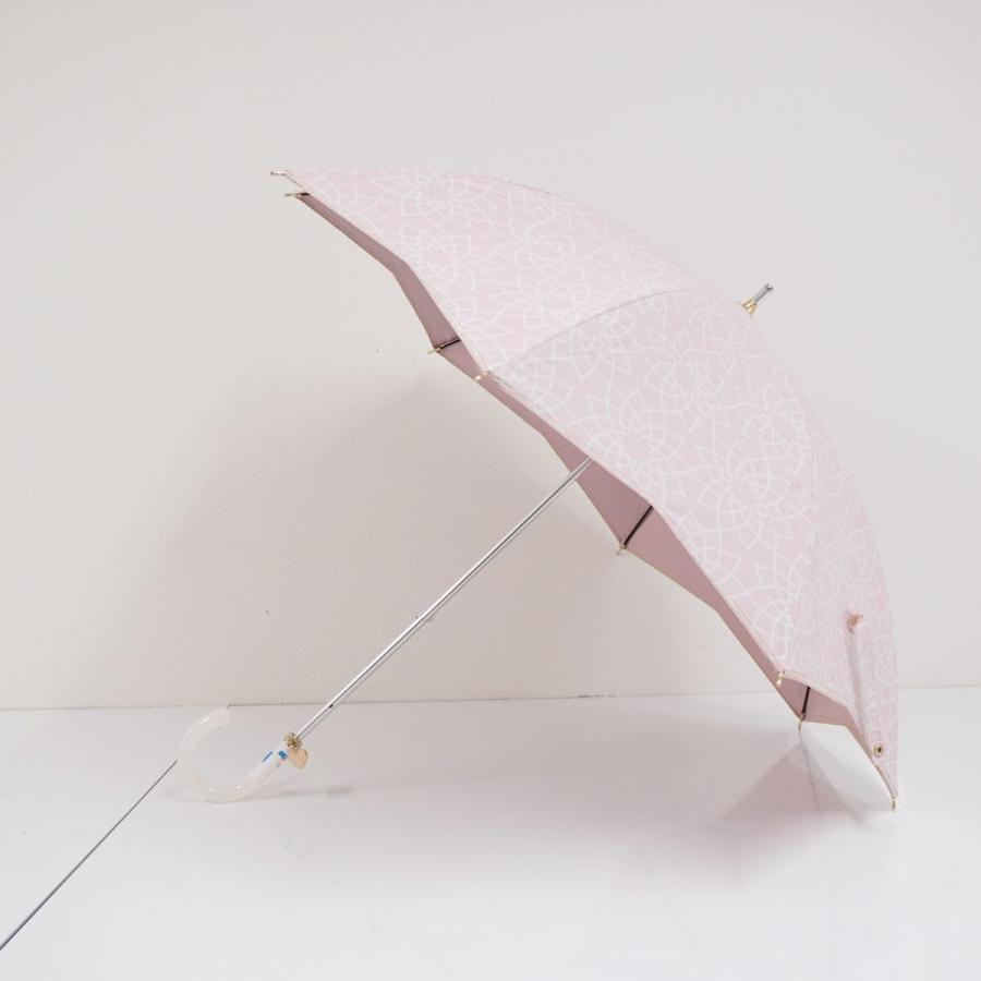 日傘 FURLA フルラ 晴雨兼用 USED美品 ハートチャーム ドットフラワー