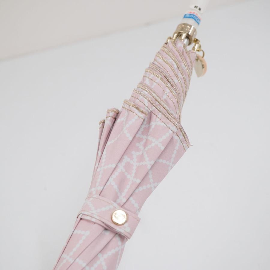 日傘 FURLA フルラ 晴雨兼用 USED美品 ハートチャーム ドットフラワー