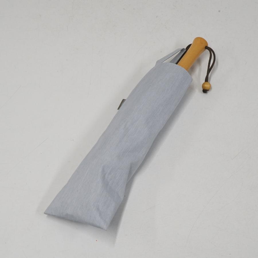 サンバリア100 完全遮光折日傘 USED美品 2段折 moku ブルー 2WAY