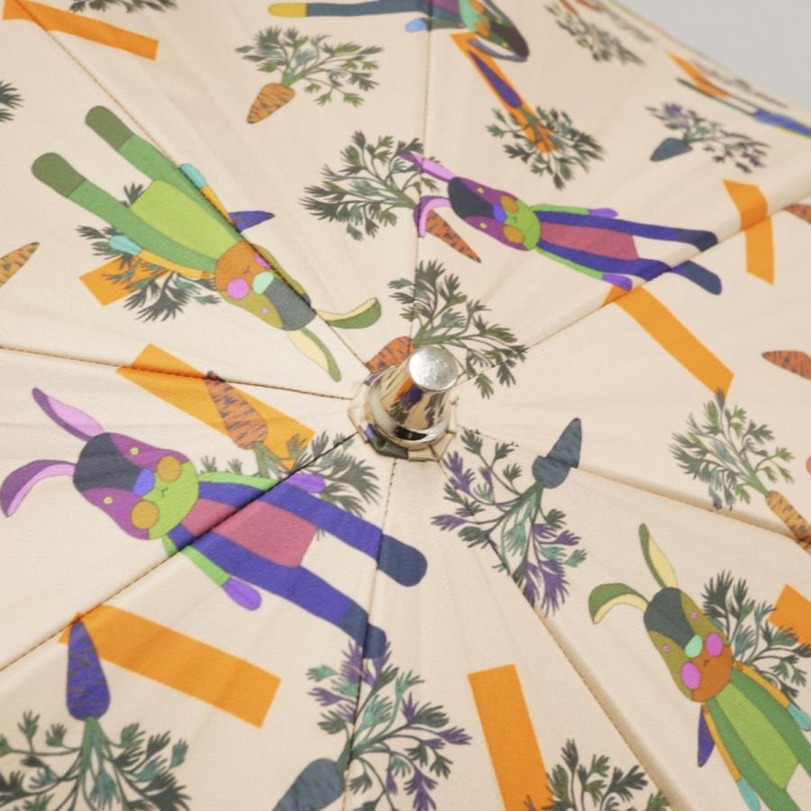 mannine マンナイン 晴雨兼用日傘 USED美品 個性的 イラスト ブランド