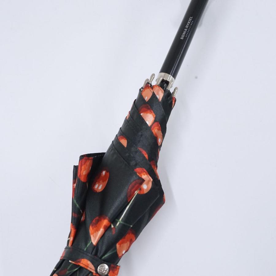 傘 SONIA RYKIEL ソニアリキエル USED美品 ブラック さくらんぼ