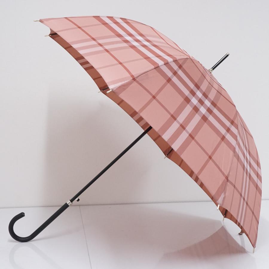 傘 BURBERRY バーバリー USED品 チェック レディース ピンク