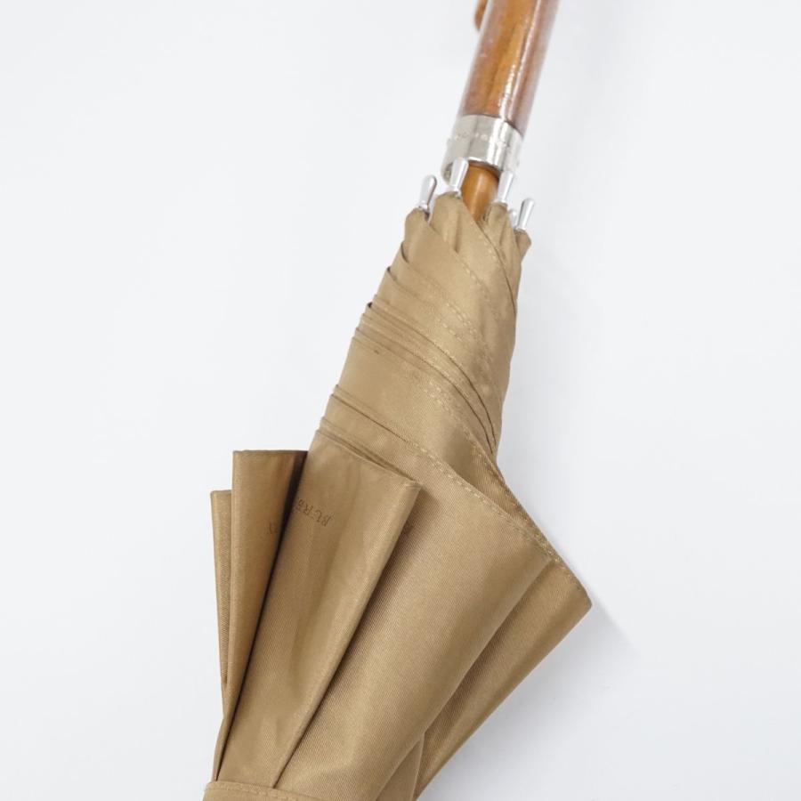 傘 BURBERRY バーバリー USED美品 ベージュ ロゴ グラス骨 高級