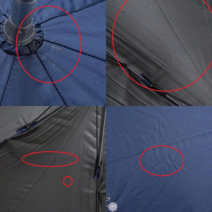 ランバン LANVIN 日傘 刺しゅう レース ネイビー ブラック 紺 黒 ランバン LANVIN 日傘 刺しゅう レース ネイビー ブラック 紺 黒