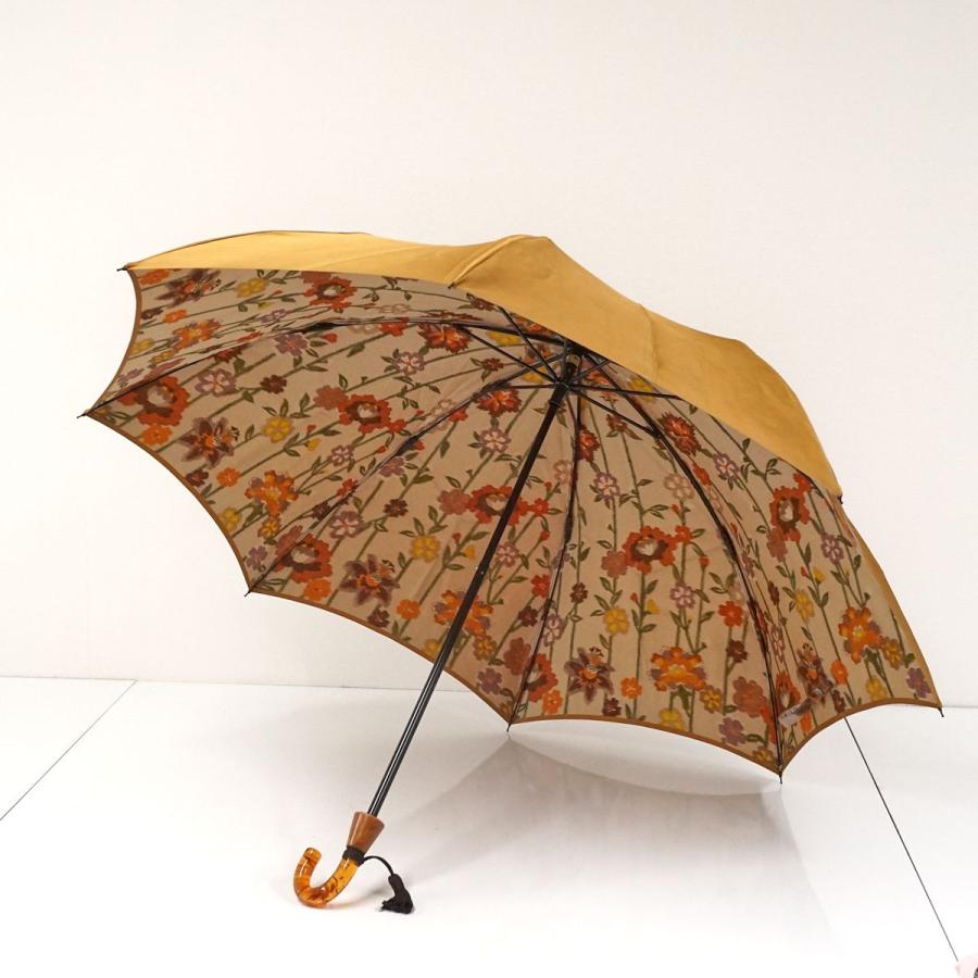 5/6(火)まで【新品・未使用】小宮商店 和花 甲州織　雨晴兼用折畳傘 華やかな花柄を甲州のほぐし織で表現した雨傘・雨晴兼用傘